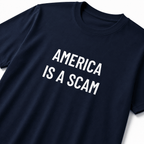 AMERICA IS A SCAM anti-establishment statement t-shirt | BASED ALT-WEAR