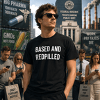 BASED AND REDPILLED counter-culture statement t-shirt | BASED ALT-WEAR