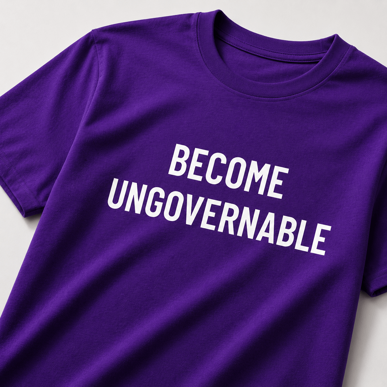 BECOME UNGOVERNABLE anti-authoritarian statement t-shirt | BASED ALT-WEAR