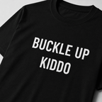 BUCKLE UP KIDDO statement t-shirt featured back | BASED ALT-WEAR