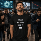FEAR IS YOUR ONLY GOD nihilist blackpill statement t-shirt | BASED ALT-WEAR