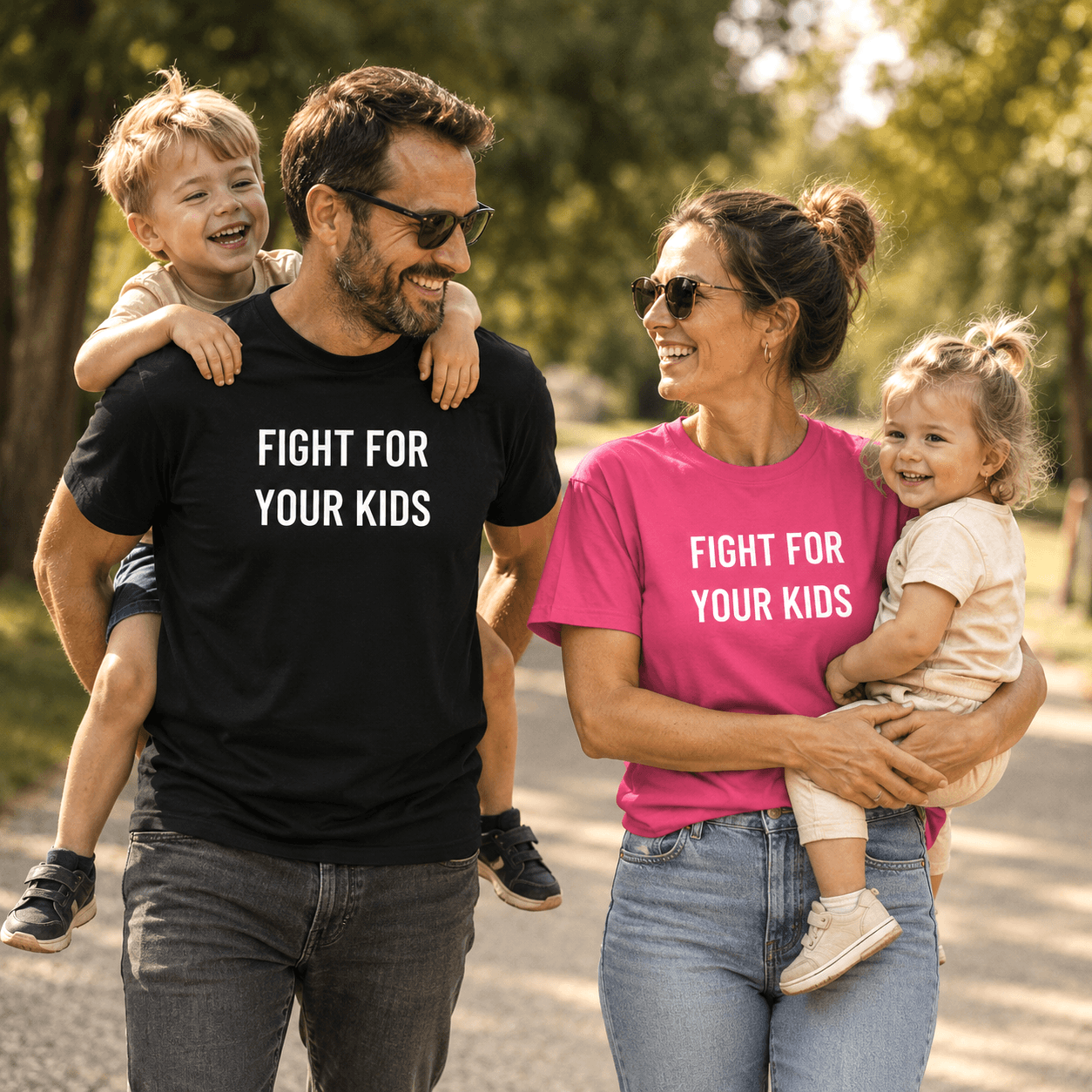 FIGHT FOR YOUR KIDS parental resistance statement t-shirt | BASED ALT-WEAR