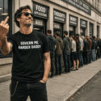 GOVERN ME HARDER DADDY sarcastic anti-government statement t-shirt | BASED ALT-WEAR
