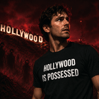 HOLLYWOOD IS POSSESSED anti-Hollywood occult-skeptic statement t-shirt | BASED ALT-WEAR