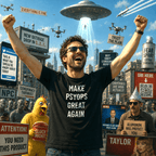 MAKE PSYOPS GREAT AGAIN MAGA-style satire statement t-shirt | BASED ALT-WEAR