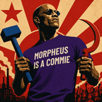 MORPHEUS IS A COMMIE Matrix counter-read statement t-shirt | BASED ALT-WEAR