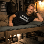 MY BUNKER HAS BUNK BEDS family-prepper satire statement t-shirt | BASED ALT-WEAR