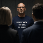 NOW WE KNOW YOU HAVE NO HONOR statement t-shirt featured front | BASED ALT-WEAR