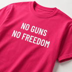 NO GUNS NO FREEDOM pro-Second-Amendment statement t-shirt | BASED ALT-WEAR