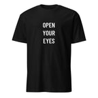 OPEN YOUR EYES minimalist redpill statement t-shirt | BASED ALT-WEAR