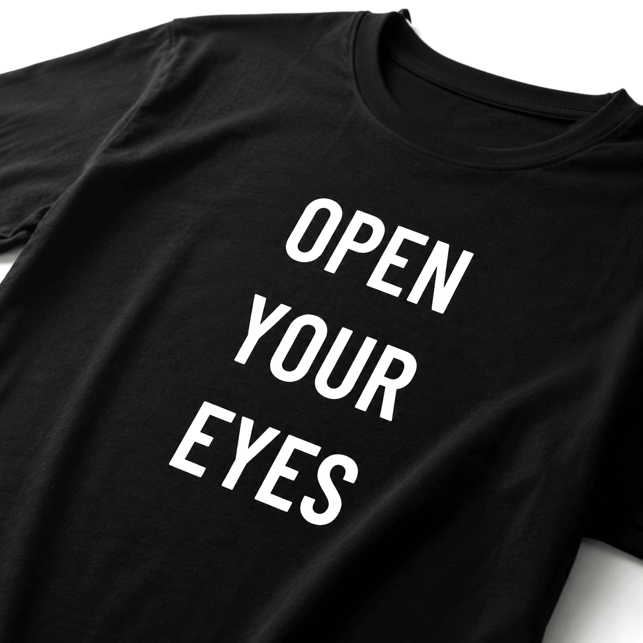 OPEN YOUR EYES minimalist redpill statement t-shirt | BASED ALT-WEAR