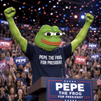 PEPE THE FROG FOR PRESIDENT meme-culture statement t-shirt | BASED ALT-WEAR