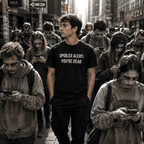 SPOILER ALERT YOU'RE DEAD memento-mori existential statement t-shirt | BASED ALT-WEAR