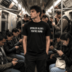 SPOILER ALERT YOU'RE DUMB dark-humor blackpill statement t-shirt | BASED ALT-WEAR