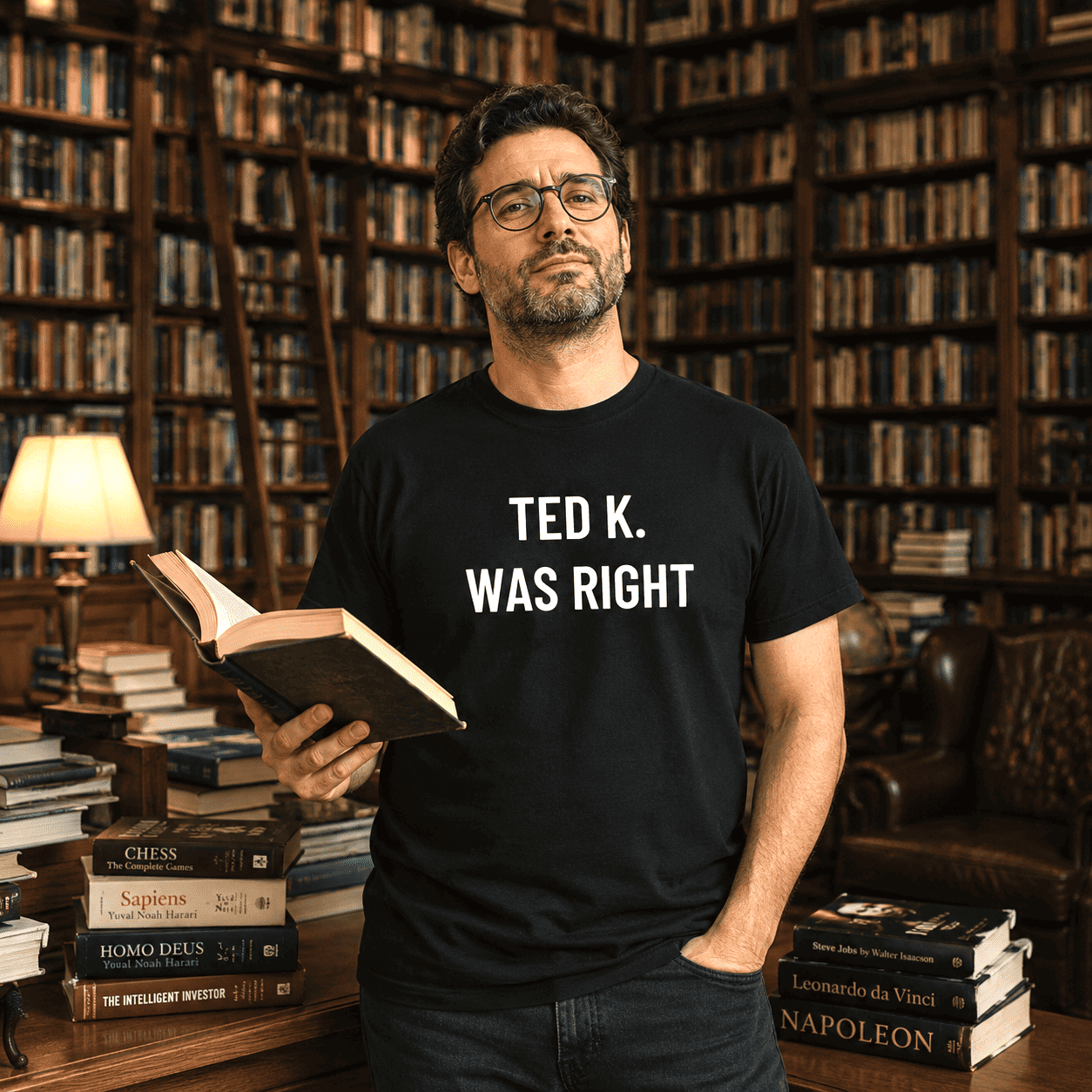 TED K. WAS RIGHT tech-skeptic statement t-shirt | BASED ALT-WEAR