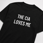 THE CIA LOVES ME surveillance satire statement t-shirt | BASED ALT-WEAR