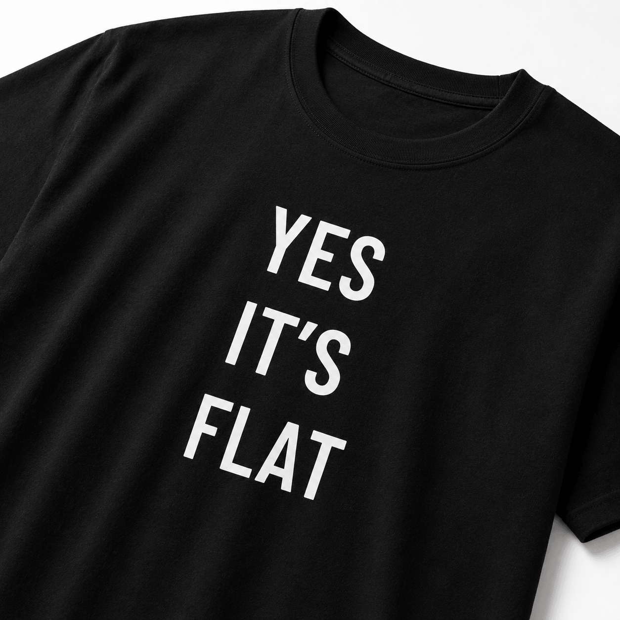 JA, SIE IST FLACH T-Shirt