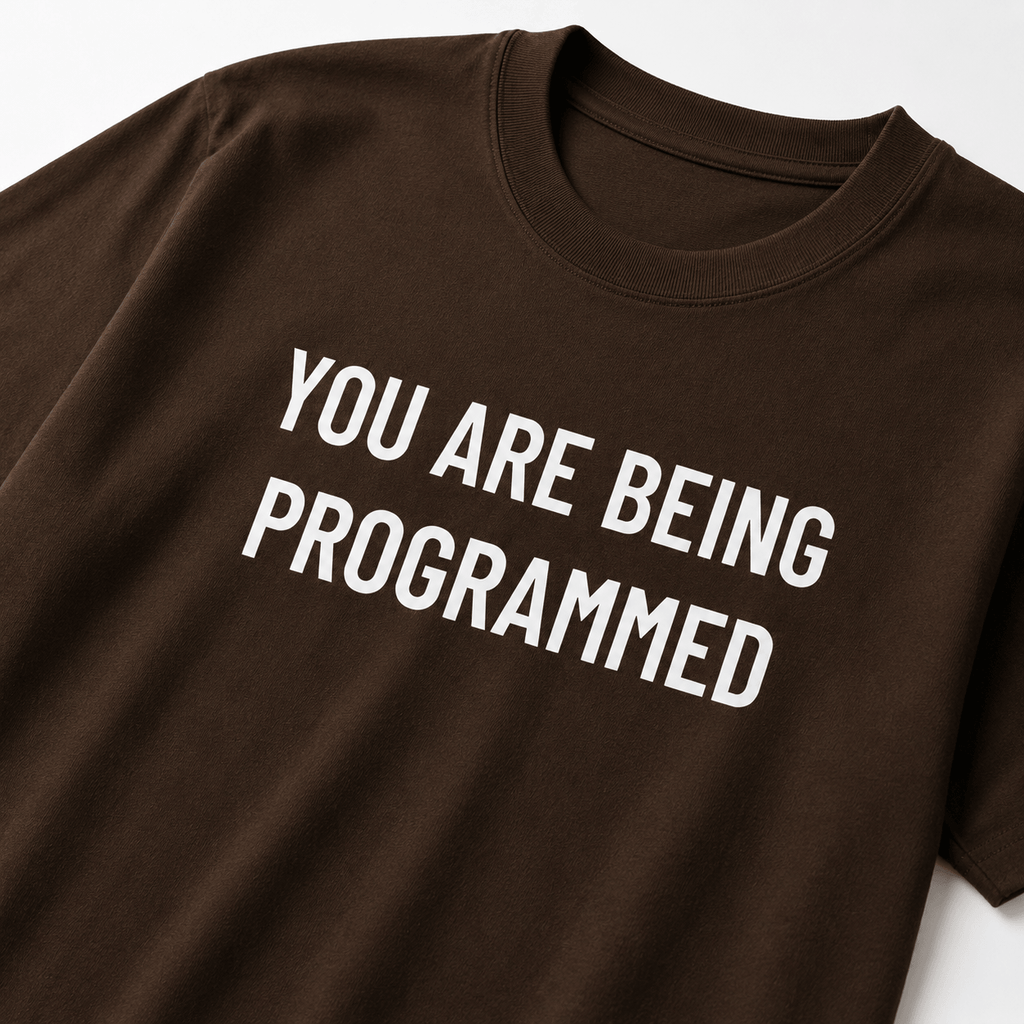 YOU ARE BEING PROGRAMMED t-shirt