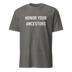 HONOR YOUR ANCESTORS trad-culture statement t-shirt in Grey | BASED ALT-WEAR