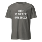 TRUTH IS THE NEW HATE SPEECH free-speech statement t-shirt in Grey | BASED ALT-WEAR