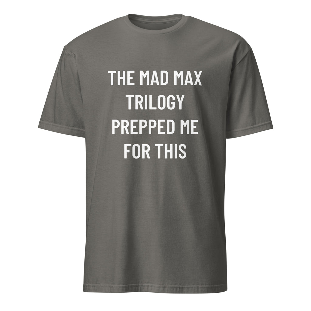 THE MAD MAX TRILOGY PREPPED ME FOR THIS dystopian-cinema statement t-shirt in Grey | BASED ALT-WEAR