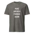 MAKE AMERICA FURIOUS AGAIN MAGA-parody statement t-shirt in Grey | BASED ALT-WEAR