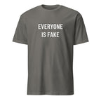 EVERYONE IS FAKE blackpill statement t-shirt in Grey | BASED ALT-WEAR