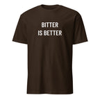 BITTER IS BETTER stoic-pessimist blackpill statement t-shirt in Brown | BASED ALT-WEAR