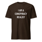 I AM A CONSPIRACY REALIST redpill statement t-shirt in Pink | BASED ALT-WEAR