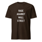 RAGE AGAINST WALL STREET anti-finance statement t-shirt in Pink | BASED ALT-WEAR