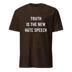 TRUTH IS THE NEW HATE SPEECH free-speech statement t-shirt in Pink | BASED ALT-WEAR