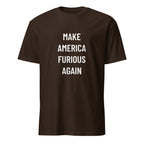 MAKE AMERICA FURIOUS AGAIN MAGA-parody statement t-shirt in Pink | BASED ALT-WEAR