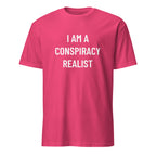 I AM A CONSPIRACY REALIST redpill statement t-shirt in Red | BASED ALT-WEAR