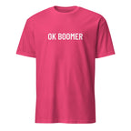 OK BOOMER generational statement t-shirt in Red | BASED ALT-WEAR