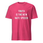 TRUTH IS THE NEW HATE SPEECH free-speech statement t-shirt in Red | BASED ALT-WEAR