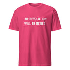 THE REVOLUTION WILL BE MEMED meme-culture statement t-shirt in Red | BASED ALT-WEAR