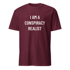 I AM A CONSPIRACY REALIST redpill statement t-shirt in Brown | BASED ALT-WEAR