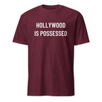 HOLLYWOOD IS POSSESSED anti-Hollywood statement t-shirt in Brown | BASED ALT-WEAR
