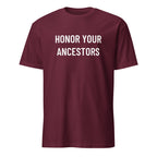 HONOR YOUR ANCESTORS trad-culture statement t-shirt in Brown | BASED ALT-WEAR