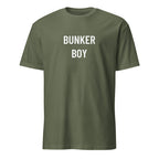 BUNKER BOY prepper-culture statement t-shirt in Army | BASED ALT-WEAR