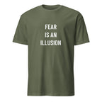 FEAR IS AN ILLUSION statement t-shirt in Army | BASED ALT-WEAR