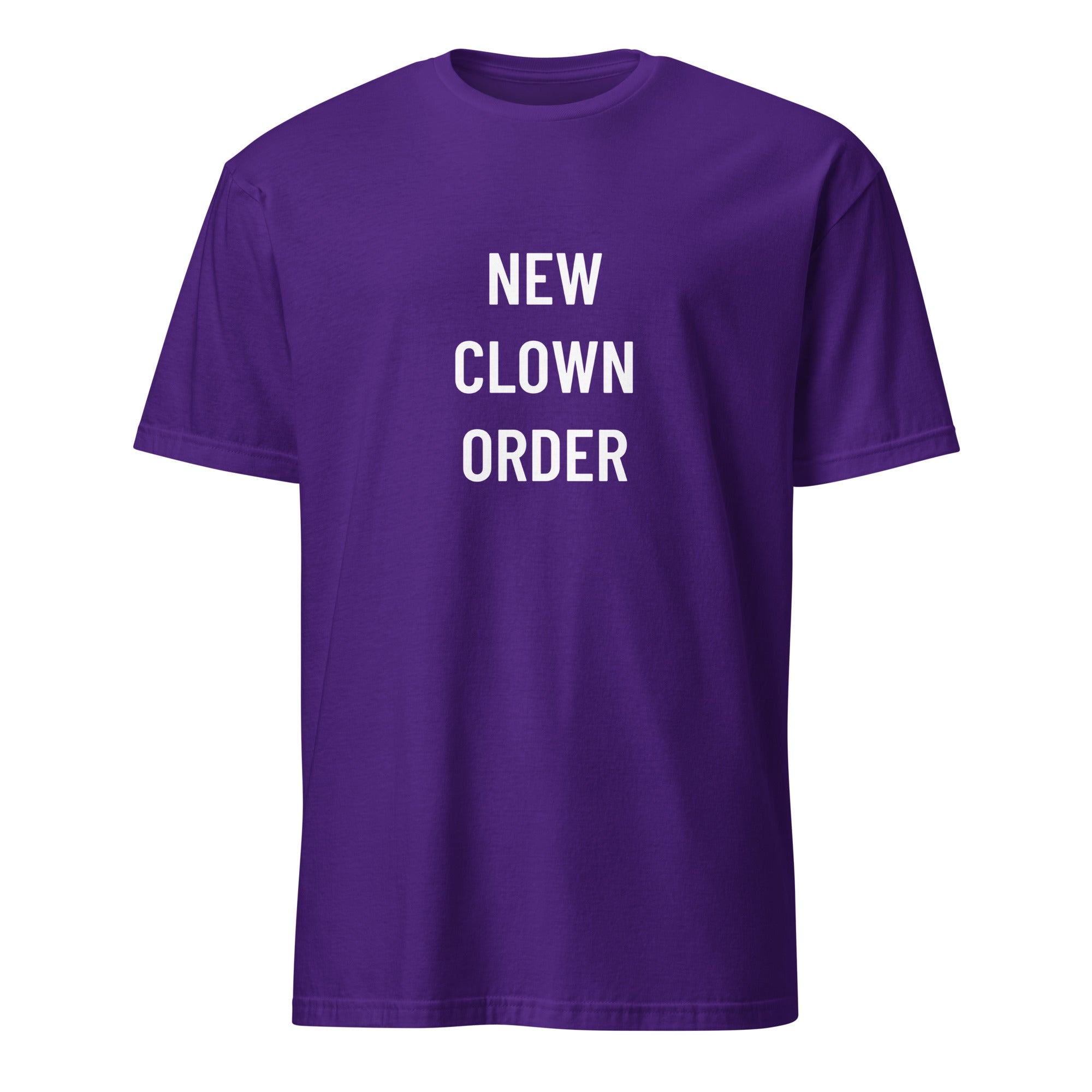 NEW CLOWN ORDER political-satire statement t-shirt | BASED ALT-WEAR
