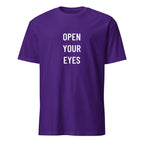 OPEN YOUR EYES minimalist redpill statement t-shirt | BASED ALT-WEAR