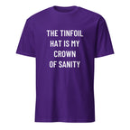 THE TINFOIL HAT IS MY CROWN SANITY counter-mainstream statement t-shirt | BASED ALT-WEAR