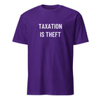 TAXATION IS THEFT libertarian statement t-shirt | BASED ALT-WEAR