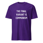 THE FINAL VARIANT IS COMMUNISM political statement t-shirt in Navy | BASED ALT-WEAR