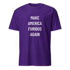 MAKE AMERICA FURIOUS AGAIN MAGA-parody statement t-shirt in Navy | BASED ALT-WEAR